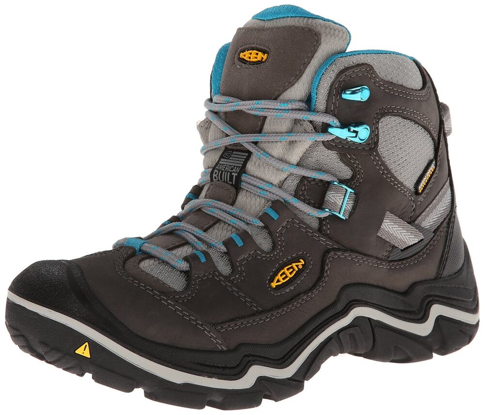 KEEN WOMEN'S DURAND MID WATERPROOF HIKING BOOT, GARGOYLE/CAPRI BREEZE, 9.5 M US